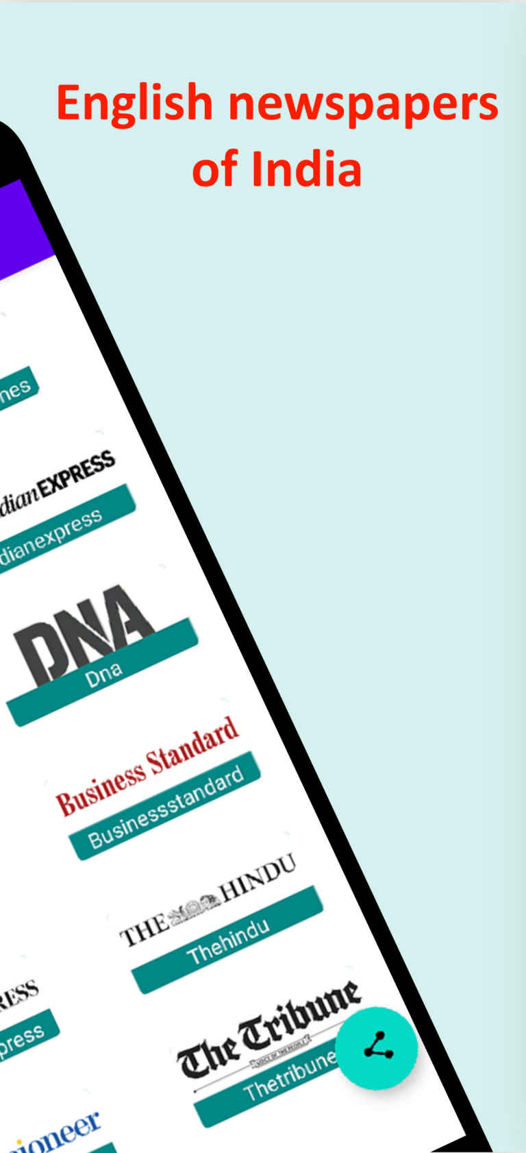 English newspaper app