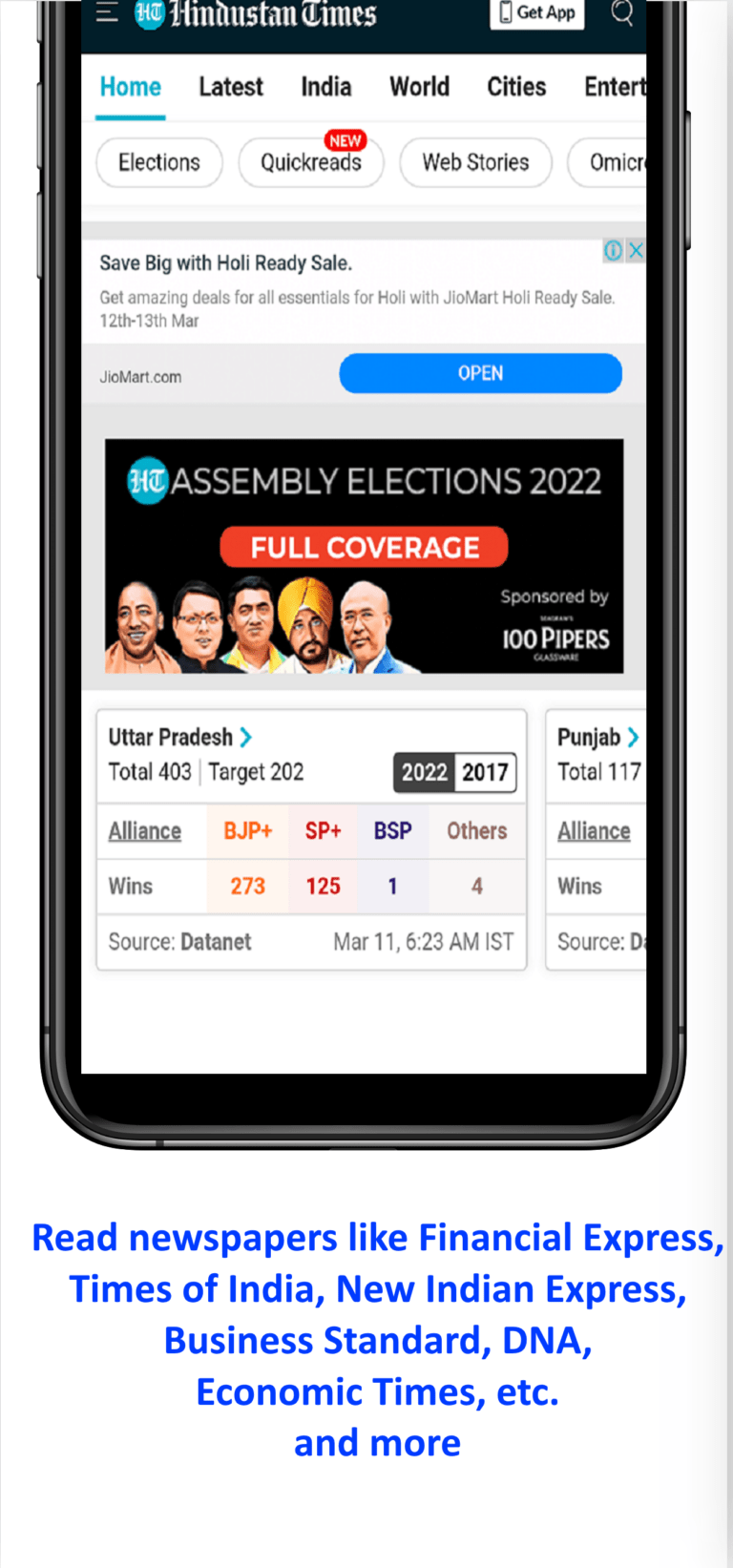 English newspaper app